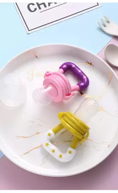 Chupeta alimentador de frutas infantis Brinquedos de dentição Alimentador de alimentos frescos Mamilo de frutas Bolsas de silicone para crianças pequenas, crianças, menino, menina