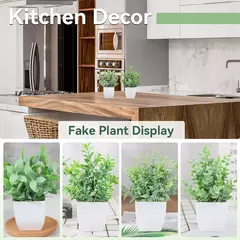 Simulação bonsai para decoração de casa, plantas artificiais, plantas falsificadas, para o jardim, quarto, sala, banheiro, 1 quarto
