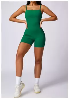 Macacão feminino de ioga, macacão esportivo, academia fitness, macacão de treino, regata, shorts, conjunto bodysuit, camisola, primavera, verão, 2022 - comprar online