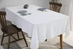 Imagem do Toalha de mesa monocromática, 100% algodão, toalhas retangulares, monocromática, cor pura, chuveiro de bebê, cozinha, festa, decoração do casamento