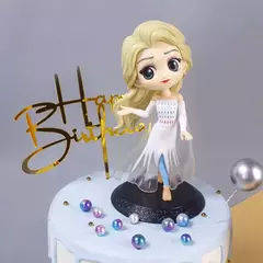 15cm disney q posket rainha congelada princesa aisha anna figura gk modelo brinquedos bolo ornamento bonecas presentes decoração de casa presentes de natal