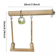 8 pçs conjunto combinação papagaio pássaro brinquedos artigos de madeira mordida pet pássaro brinquedos para papagaio treinamento pássaro brinquedo balanço bola sino em pé