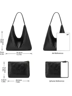 Sacola simples retro para mulheres, conhecimento de mão de embarque, bolsa de ombro grande, nova, 100