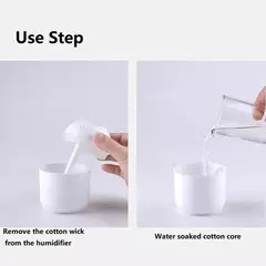 250ML USB Mini Umidificador de Ar Aroma Difusor Óleo Essencial Para Casa Carro Ultrasonic Mudo Névoa Criador Difusor com Lâmpada Cor LED - comprar online