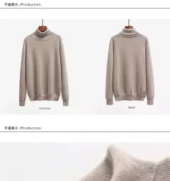 Suéter de gola alta masculino pulôver de cashmere suéteres de gola alta, camisa, roupas para outono e inverno, 2023