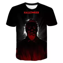 Homens e mulheres Michael Myers 3D Print Horror Movie T-shirts, camiseta de streetwear extragrande, Harajuku Tees, tops infantis, roupas de Halloween - Wolf Magazine