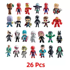 2024 marvel caixa de calendário do advento 24 pçs mini pequenos vingadores feriado anime figuras aranha homem de ferro hulk brinquedo boneca criança presente natal - Wolf Magazine