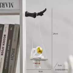 Estátua de Astronauta Clássica, Parede, Decoração Pendurada, Geladeira, Escritório, Casa, Sala de estar, Decoração Estética - Wolf Magazine