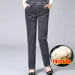 Imagem do Calça lápis de lã feminina, roupa formal, roupa feminina fina, elástico longo básico, senhora preta do escritório, outono, inverno