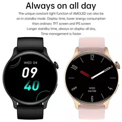 NFC Smartwatch para Mulheres, Tela HD, Rastreador de Saúde, Esportes, Voz, Chamada Bluetooth, Huawei, Xiaomi, Senhoras, Novo, 466x466, 2022 na internet