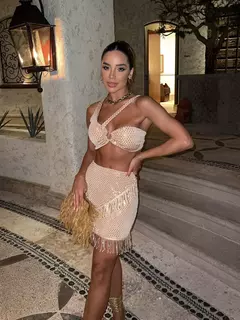 Conjunto sexy de biquíni feminino, sutiã de renda, mini saia, férias de praia, fato de banho feminino casual, 2 peças, verão - comprar online