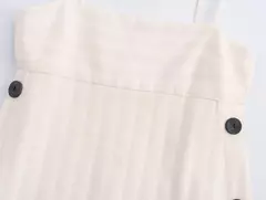 Imagem do TRAFZA-Vestido Feminino Sem Costas, Vestido Linha A, Curto, Chique, Elegante, Voar, Voar, Listrado, Verão, 2022