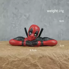 6 decoração de mesa deadpool carro escritório em casa 8cm X-MAN engraçado bonito figura modelo brinquedos - Wolf Magazine