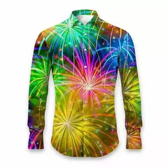 Camiseta masculina de manga comprida de árvore de Natal, estampada em todo o lado, gráfico floco de neve, camisas casuais, blusa de Natal, plus size na internet