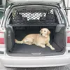 Organizador de rede para assento de barreira de cachorro, universal, elástico, armazenamento de banco traseiro automático, cerca de segurança para animais de estimação