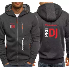 Imagem do DJ Pioneer Pro homens com capuz de zíper, moletons estampados de lã, casacos Harajuku casuais, tops de casacos, nova moda, 2024