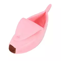 Banana gato cama casa engraçado bonito aconchegante gato esteira camas quente durável portátil pet cesta canil cão almofada gato suprimentos multicolorido