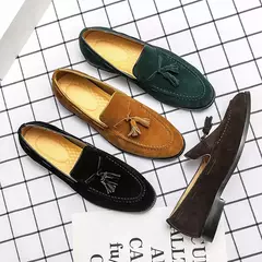Mocassim preto masculino, mocassim de pedal único, sapato de vestido de negócios marrom, vestido de noiva italiano, tamanho 38-48, novo - comprar online