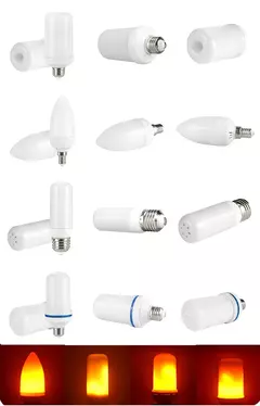 Emulação LED Dinâmica Flame Light, Lâmpada De Milho, Lâmpada De Efeito Flickering, Lâmpadas Criativas, Decoração De Casa, E14, E27, B22, AC 85-265V na internet