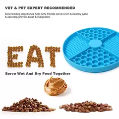 Suprimentos para animais de estimação silicone lambendo esteira gato alimentador lento com ventosa almofada de alimentação lenta cão lambendo almofada utensílios de alívio de ansiedade - comprar online