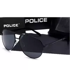 Óculos Polarizados Police Sunglasses para Homens e Mulheres, Metal Sun Glasses, Travel Eyewears, Pilot Goggle, Proteção UV 400, Alta Qualidade, P8480 - comprar online