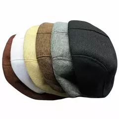 Imagem do Boné de boinas de linho estilo britânico masculino, boné Gatsby Cabbie, moda clássica, vintage, verão, novo, outono, 2022