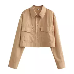 TRAF-camisas popeline soltas para mulheres, manga comprida, blusas femininas com botões, tops chiques, vintage e na moda - loja online