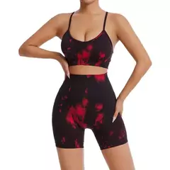 Fato de treino feminino com 2 peças, roupas esportivas, roupas de ioga, fitness, roupas esportivas, academia, musculação, verão, 2024 - Wolf Magazine