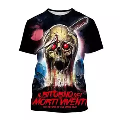 Unisex Return Of The Living Dead 3D Impresso Horror Filme T-Shirt, Moda Casual, - comprar online