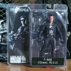 Neca o terminator T-800 moinho de aço pvc action figure coleção modelo brinquedo boneca presente