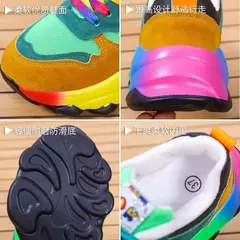 Sapatilha esportiva de plataforma casual feminina, tênis feminino, calçado confortável, tendência atlética, cesta de tênis, moda elegante, 2023 - loja online