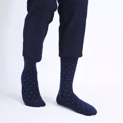 Meias masculinas de algodão penteado, preto, Argyle legal, meias casuais, plus size, alta qualidade, respirável, 5 pares - Wolf Magazine