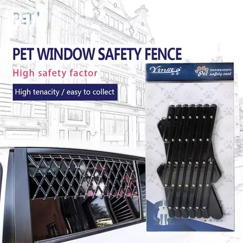 Cercas para animais de estimação ventilação janela ventilação guarda segura grill para viagens de animais de estimação acessórios expansível janela do carro portão mágico-gate cão