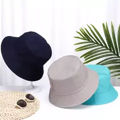Chapéu balde anti-UV para homens e mulheres, chapéu sol de praia, boné de pescador dobrável, protetor solar portátil, verão