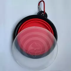 Bacia de água dobrável para comida de cachorro de silicone com lábios de tigela para animais de estimação viagens ao ar livre, portátil com ganchos para suprimentos para animais de estimação, tigela de alimentação - loja online