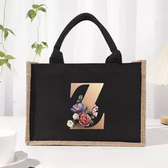 Bolsa de lona preta de linho, Saco Commuter Interior impermeável, Saco de armazenamento de grande capacidade - loja online