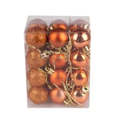 Christmas Tree Bauble Pendurado Ornamento para Decoração de Casa, Xmas Ball, Pendant Balls, Party Decor, 30mm, 24Pcs - loja online