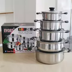 Aço inoxidável Hot Pot Set, Panelas, Sopa Pot, Steamer Presente, 16cm18cm 20cm 22cm, 24cm, Utensílios de cozinha, Atacado, 10 Pcs - loja online