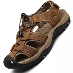 2024 sapatos masculinos de couro verão novo tamanho grande sandálias masculinas sandálias de moda chinelos tamanho grande 38-47 ? - Wolf Magazine
