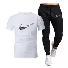 Imagem do Fato casual com zíper masculino, secagem rápida, marca esportiva, verão, novo