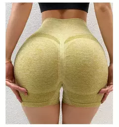 Shorts de ioga sem costura Spandex para mulheres, sexy booty push up shorts, leggings de cintura alta para mulheres, shorts de ginástica para correr, ciclismo, fitness - loja online