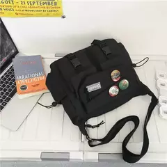 Nylon Crossbody Bolsas para Mulheres, Messenger Bag para Meninas, Sacos de Livros Escolares, Bolsas de Lona Jovem, Bolsa de Ombro, Harajuku Sac, Homens - Wolf Magazine