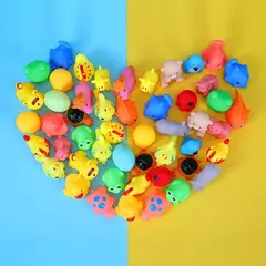 Cute Animals Banho Brinquedo para Crianças, Flutuador De Borracha Macia, Squeeze Sound, Wash Play, Brinquedos De Água De Natação, Presentes Engraçados, 10 Pcs/Set - comprar online
