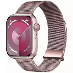 Correia para Apple Watch Band, Pulseira Milanese, Cinto de Metal, 45mm, 44mm, 42mm, Ultra 49mm, 38mm, 40mm, 41mm, iWatch Series 9, 8, 7, 6, 5, 3, SE - loja online