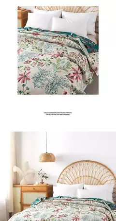 Colcha na cama de algodão puro gaze toalha colcha decoração sofá capa cobertor verão resfriamento nap capa colcha 200*230cm - comprar online