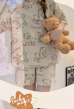 Imagem do 5xl feminino verão bonito manga curta pijamas pulôver outerwear moda casa roupas leves para a primavera