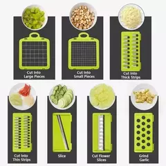 Imagem do Chopper vegetal multifuncional com alça, grelha de comida, fatiador vegetal, Dicer, cortar itens de cozinha, 16 em 1 Gadgets
