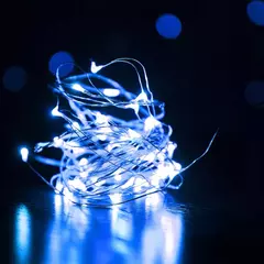 Imagem do Luzes De Fadas A Bateria Operado Centerpiece Do Casamento Decorações De Mesa Festa De Natal Fio De Cobre String Luzes Alimentado Por Bateria