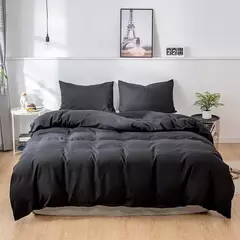 Imagem do Nordic Solid Color Lixar Duvet Cover Set, Individual, Duplo, Queen, Cama King Simples, Fronha, Roupa de cama, Sem lençol,