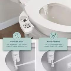 Imagem do SAMODRA-Fixação do Assento Sanitário, Bidé de Botão, Limpeza Não Elétrica, Bocal Duplo, Lavagem Frontal e Traseira, Água Fresca